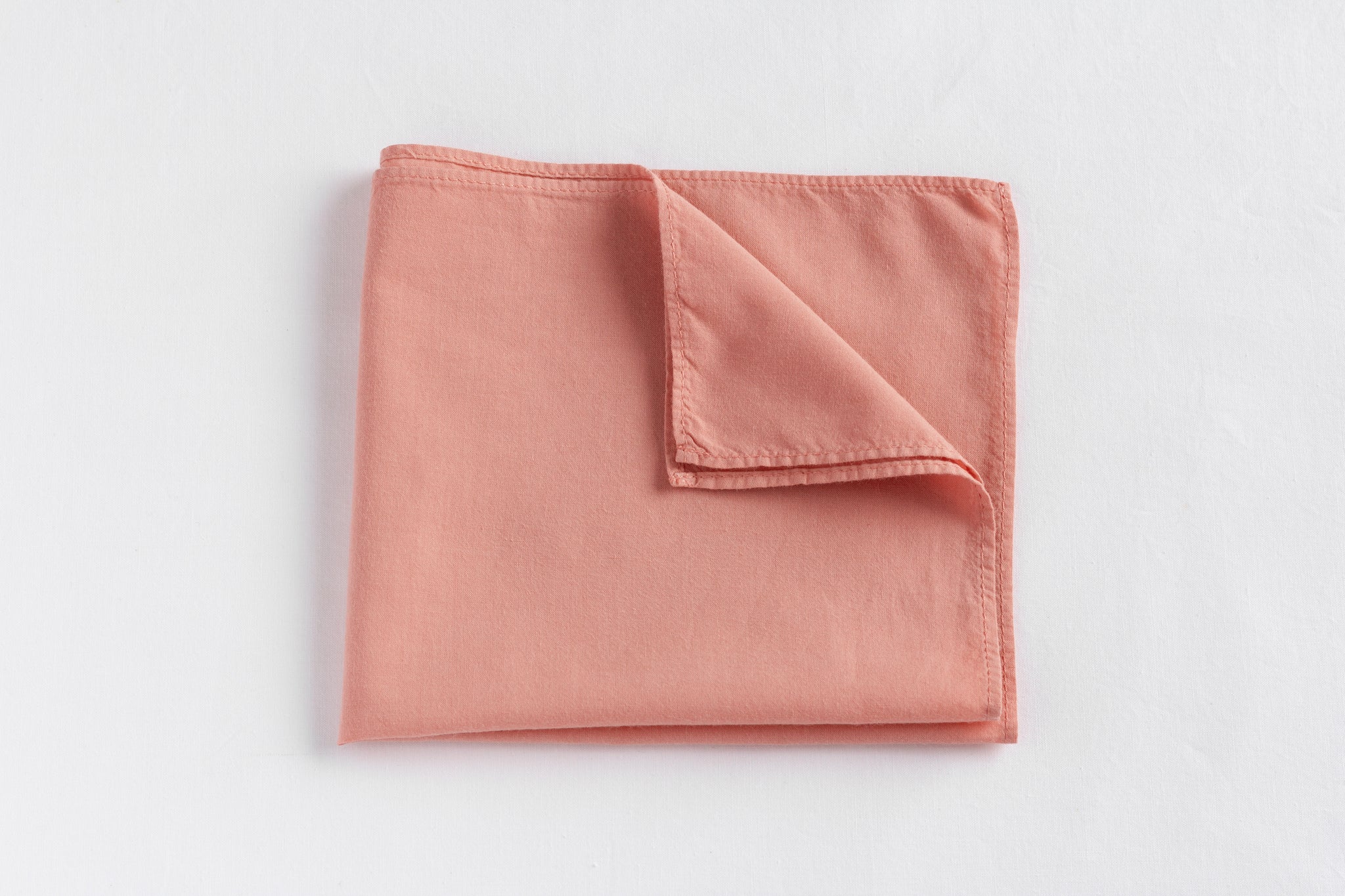 Mouchoir en tissu rose, coton bio. Mouchoir français. 