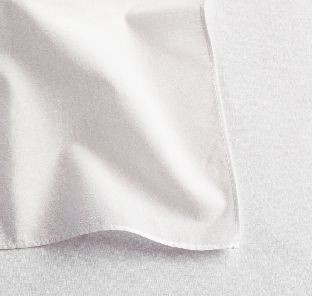 Mouchoir en tissu blanc fabriqué en France 